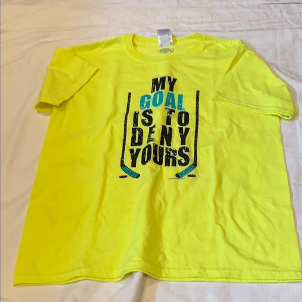 Youth large hockey t shirt